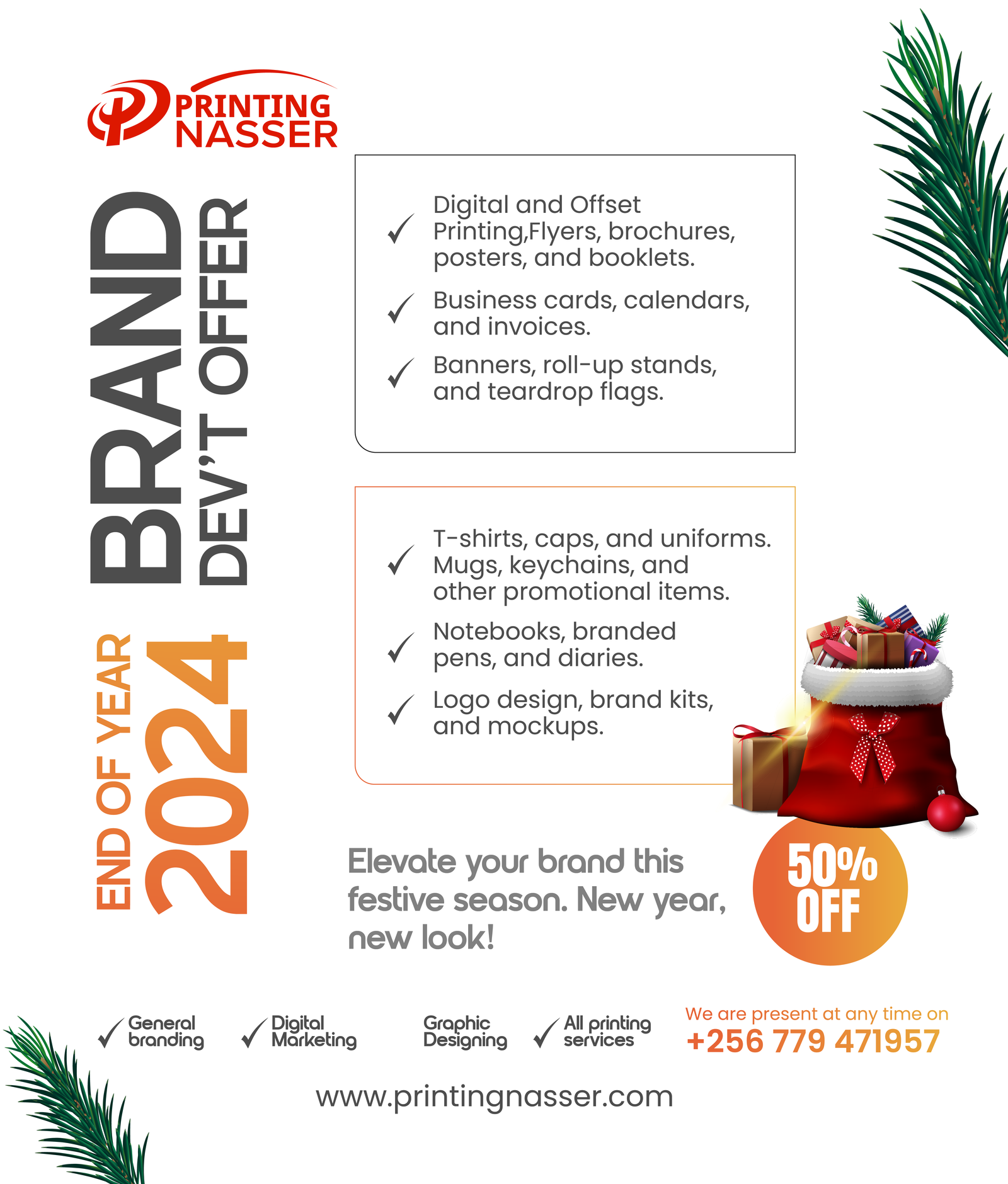 Elevate Your Brand This Festive Season with Exclusive Discounts at Printing Nasser!